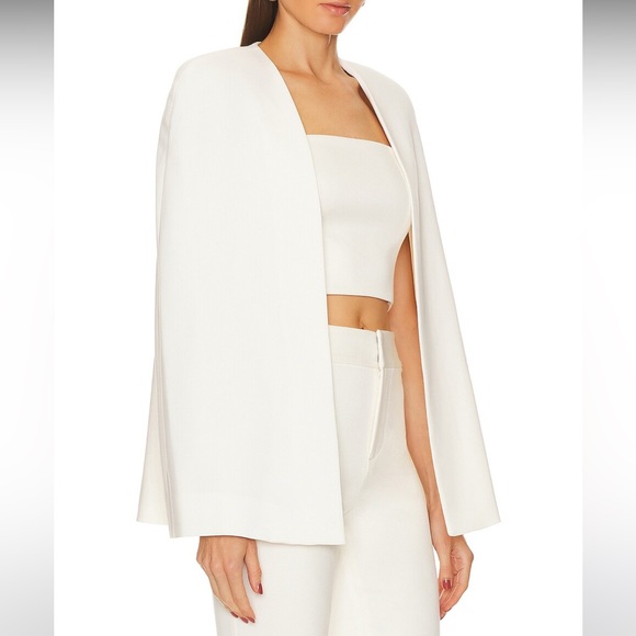 Alice + Olivia Revolve Marcia Cropped Cape Top Size 8 NWT - Picture 3 of 10